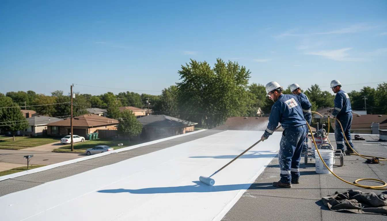 Commercial roof coating in Cedar Hill, TX near me